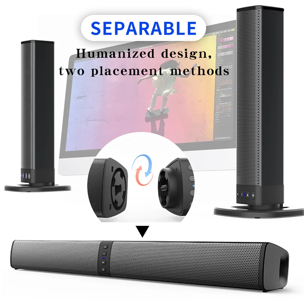 Home Cinema Wireless Speakers - Barra audio TV wireless Bluetooth Sistema