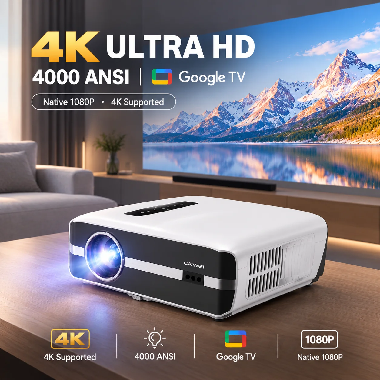 Home Cinema Gaming - Nuovo Proiettore A9S 4K 4000ANSI con