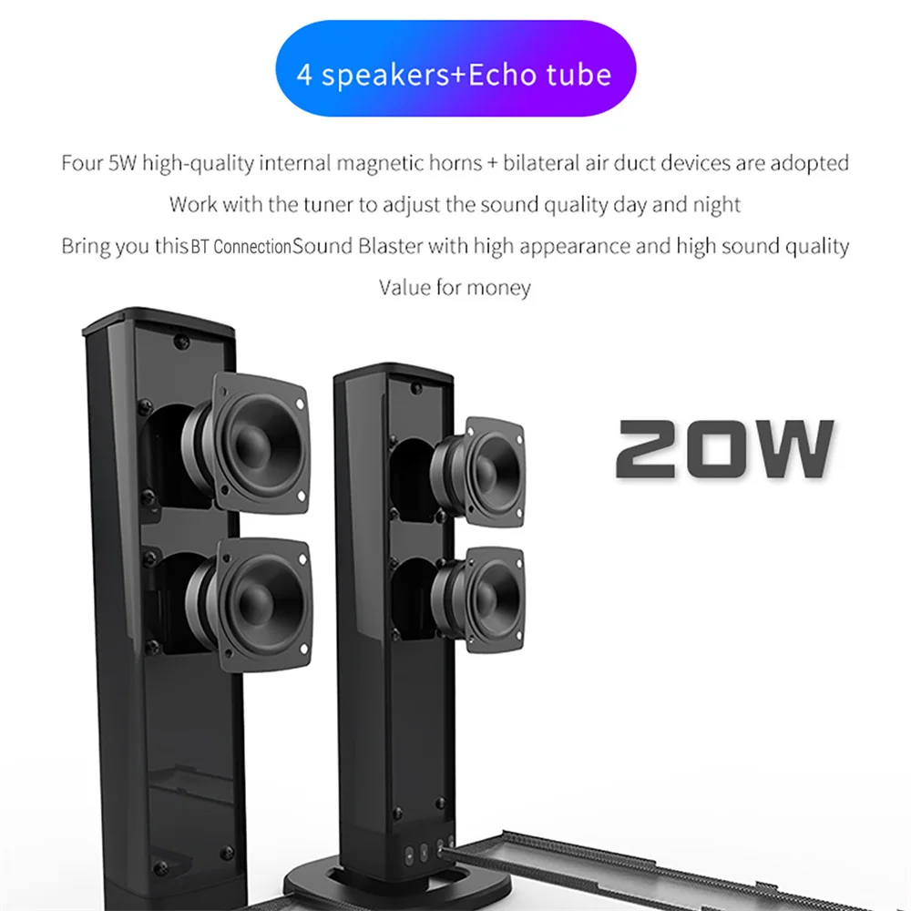 Barra audio TV wireless Blueto - Home Cinema Wireless Speakers recensione e prezzo