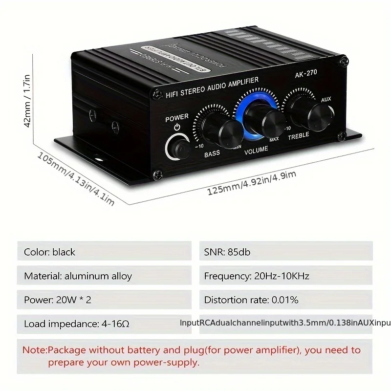 Amplificatore HIFI AK-270, 2.0 - Genius Home Cinema recensione e prezzo