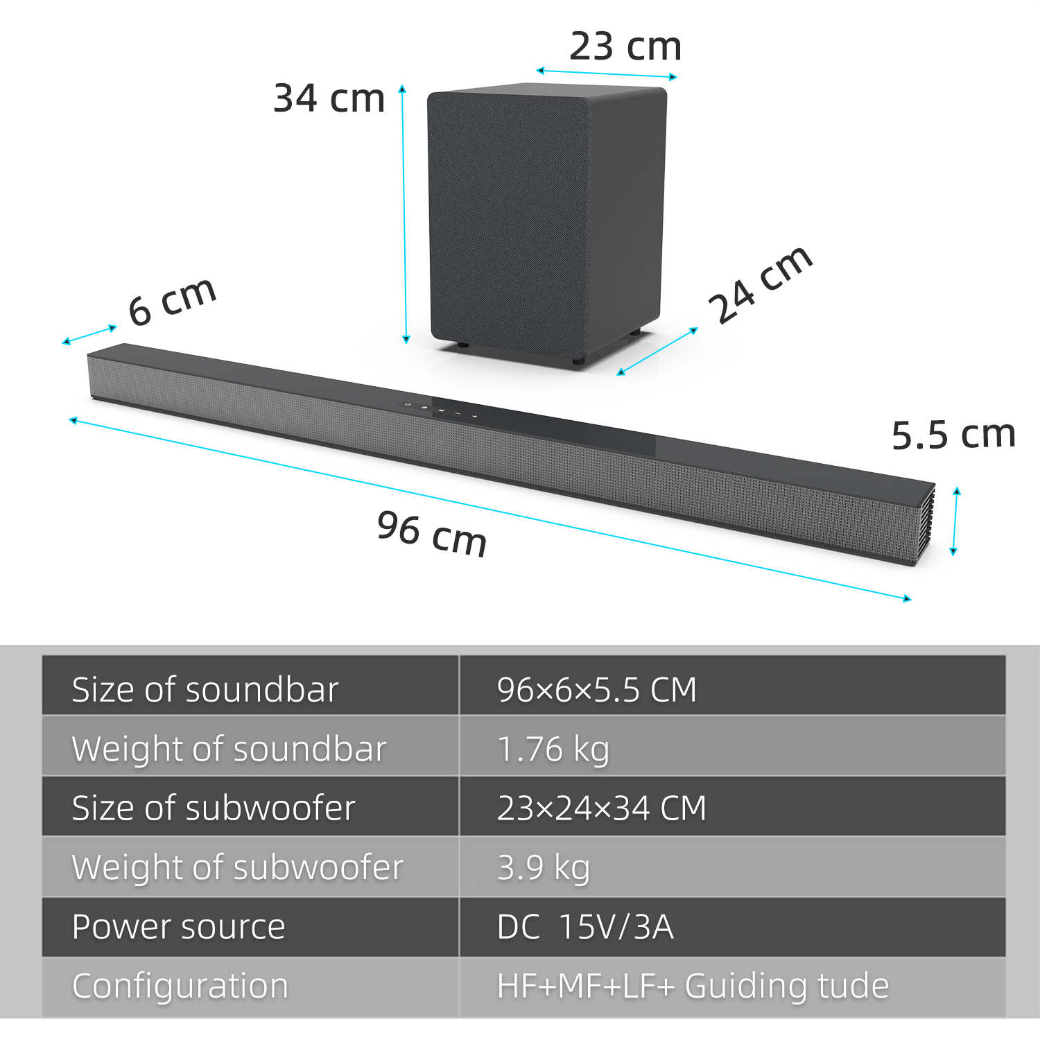 Barra audio TV da 84 W con sub - Home Cinema Wireless Speakers recensione e prezzo