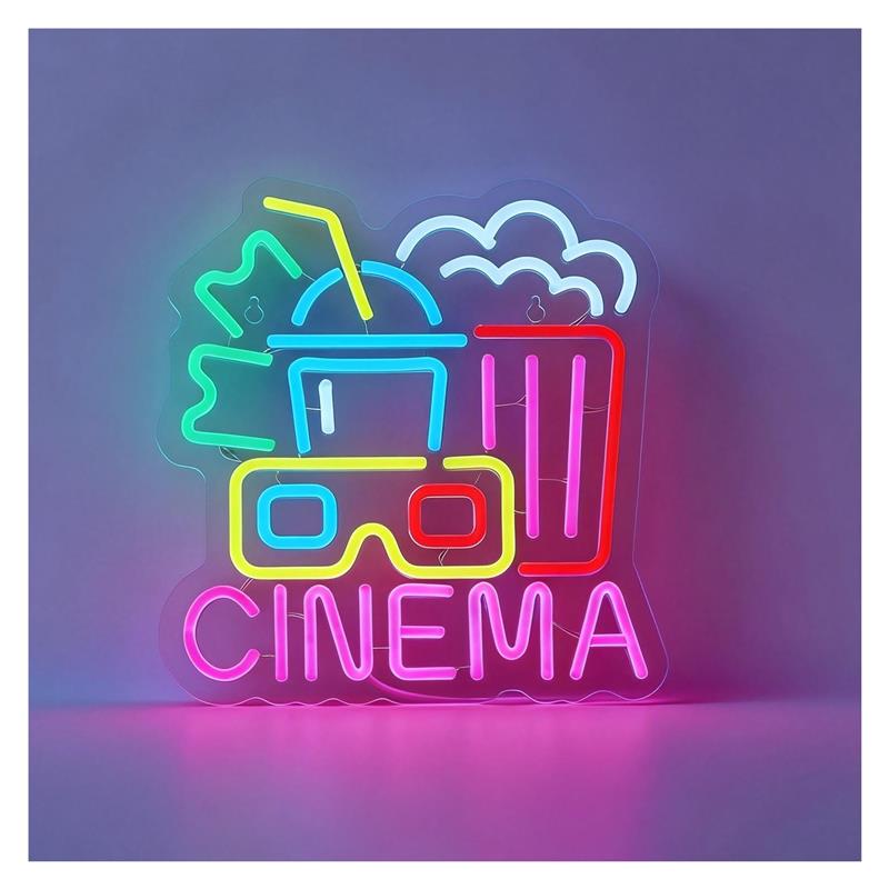Insegna al neon CINEMA, decora - Home Cinema Today recensione e prezzo