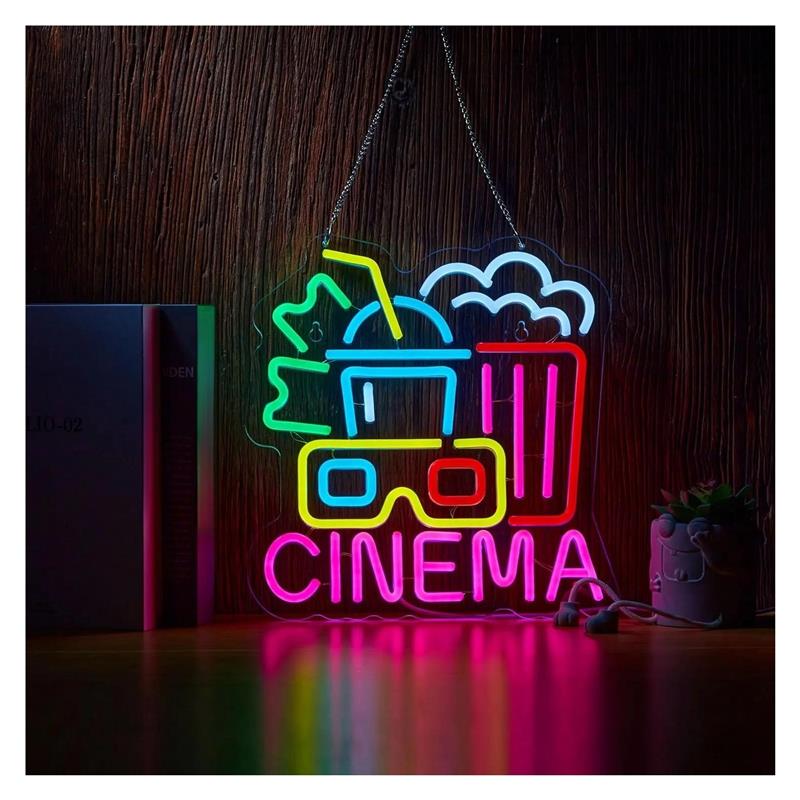 Insegna al neon CINEMA, decora - Home Cinema Today recensione e prezzo