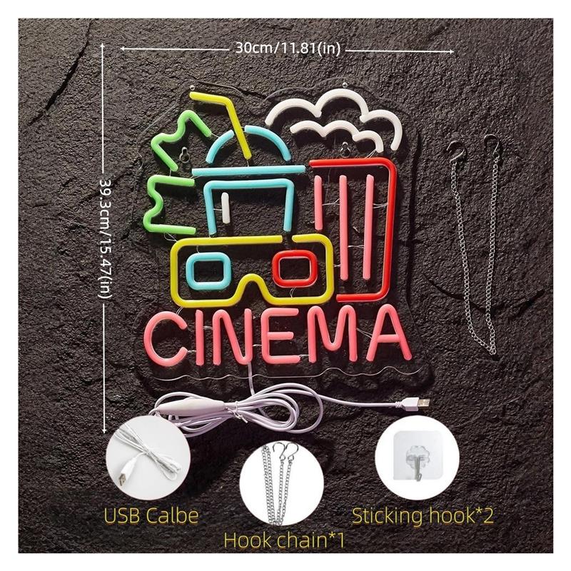 Insegna al neon CINEMA, decora - Home Cinema Today recensione e prezzo