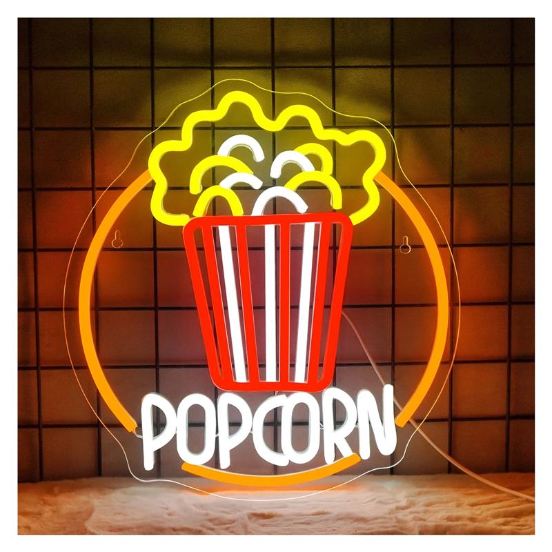 Insegna al neon con pop corn,  - Home Cinema Today recensione e prezzo