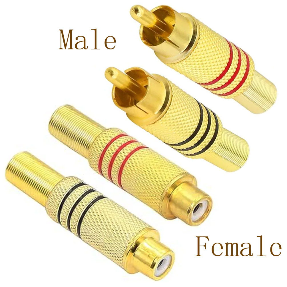 4 connettori RCA placcati oro, - Genius Home Cinema recensione e prezzo