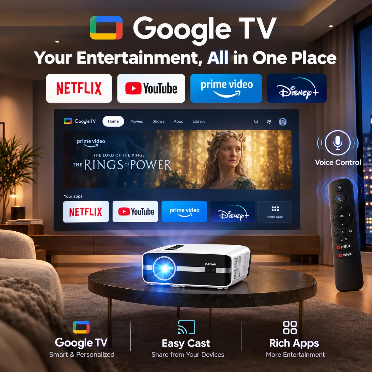 Nuovo Proiettore A9S 4K 4000AN - Home Cinema Gaming recensione e prezzo